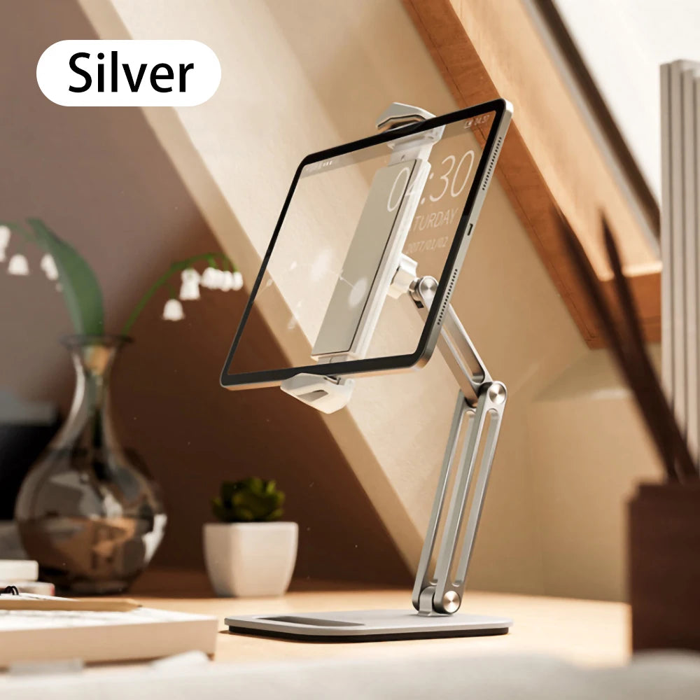 TOT ErgoArm Pro – 360° Rotating Aluminum Tablet & Phone Stand (4–13”)