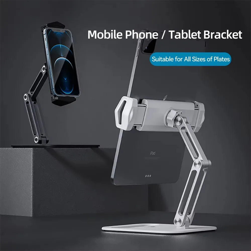 TOT ErgoArm Pro – 360° Rotating Aluminum Tablet & Phone Stand (4–13”)