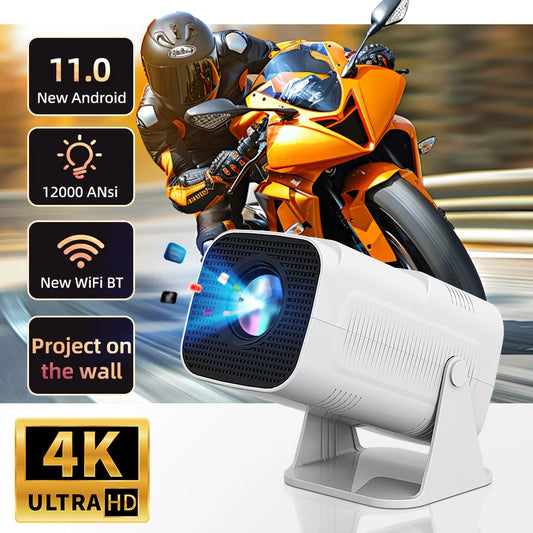 TOT CineBeam X11 – 4K Android 11 Portable Projector with WiFi6 & Bluetooth 5.0