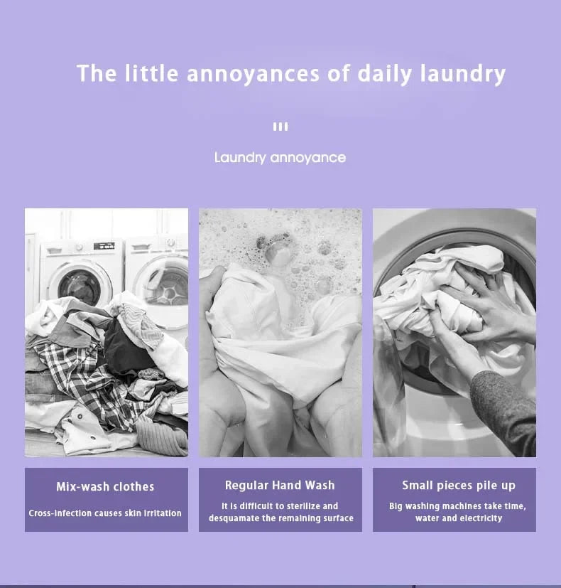TOT FoldWash 8L – Portable Foldable Washing Machine with Dry & Wash Modes