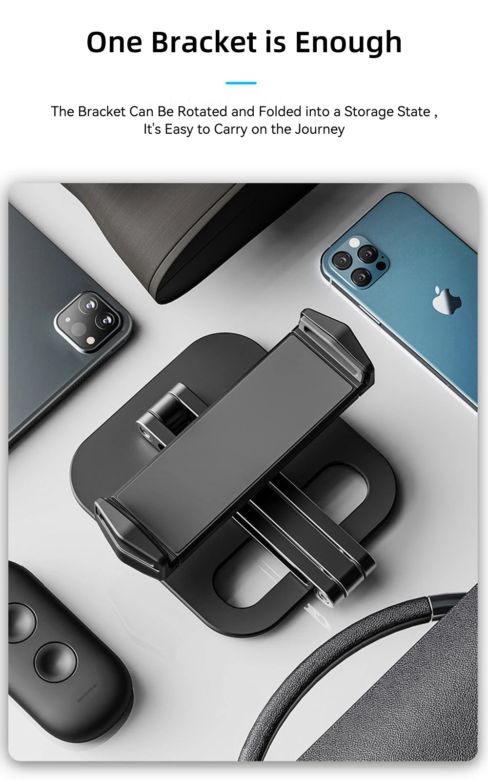 TOT ErgoArm Pro – 360° Rotating Aluminum Tablet & Phone Stand (4–13”)