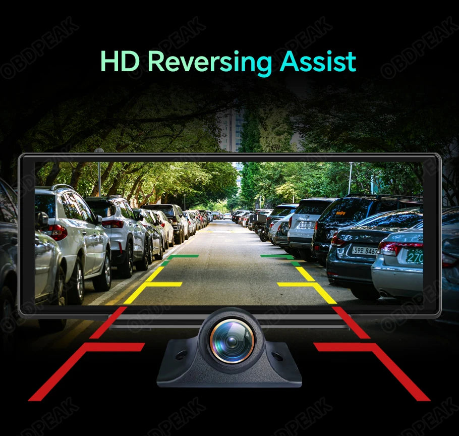 TOT 360° Rear View Car Camera – Full HD 1080P with Golden Lens & Night Vision