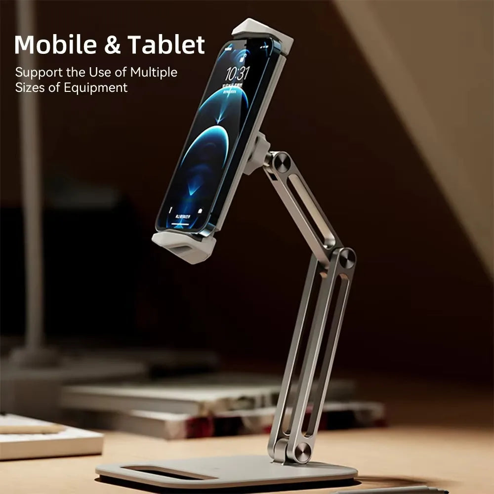 TOT ErgoArm Pro – 360° Rotating Aluminum Tablet & Phone Stand (4–13”)