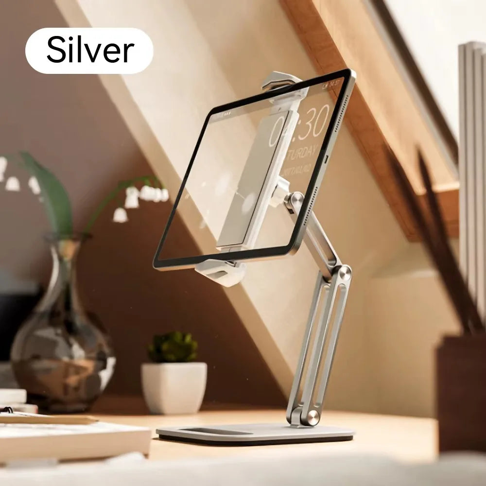 TOT ErgoArm Pro – 360° Rotating Aluminum Tablet & Phone Stand (4–13”)
