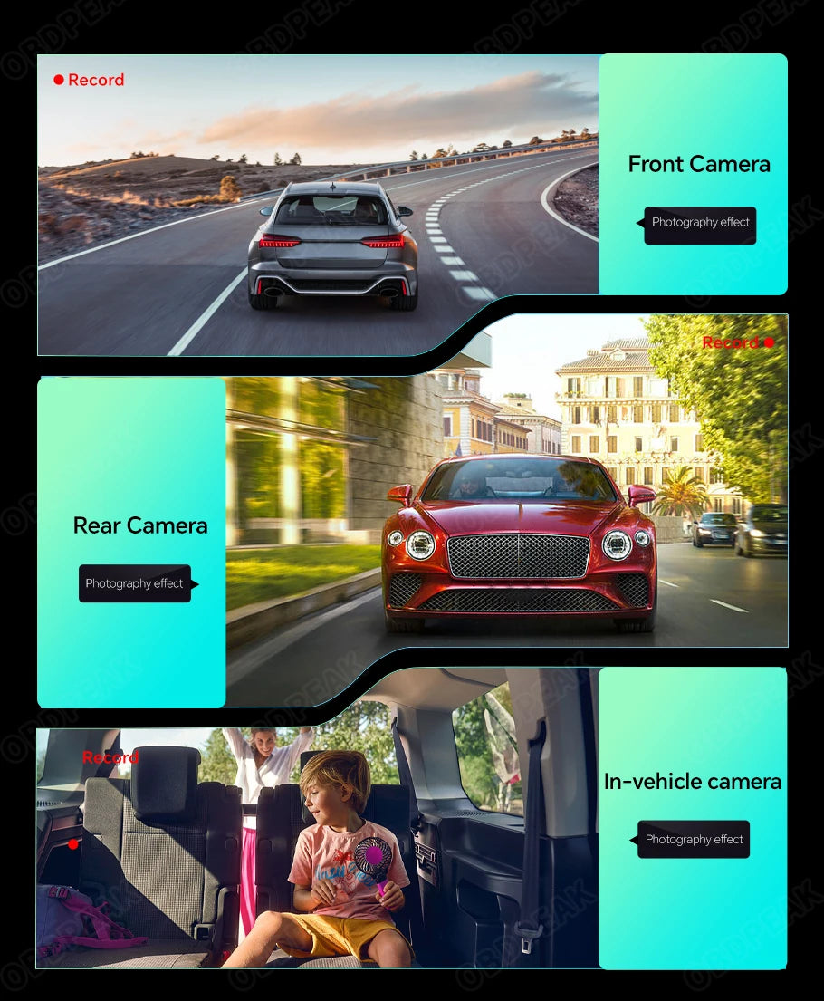 TOT 360° Rear View Car Camera – Full HD 1080P with Golden Lens & Night Vision