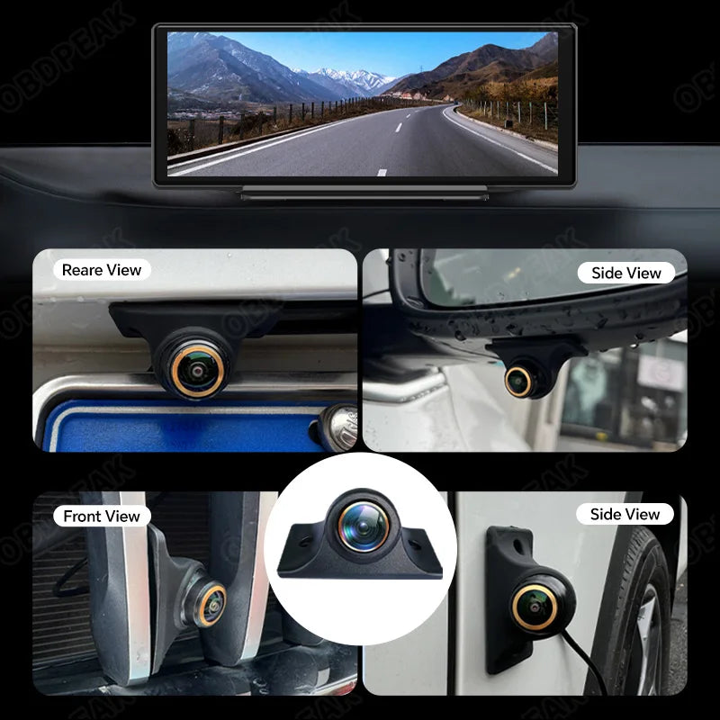 TOT 360° Rear View Car Camera – Full HD 1080P with Golden Lens & Night Vision